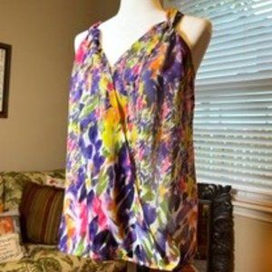 CAbi Spring Flower Tank Blouse